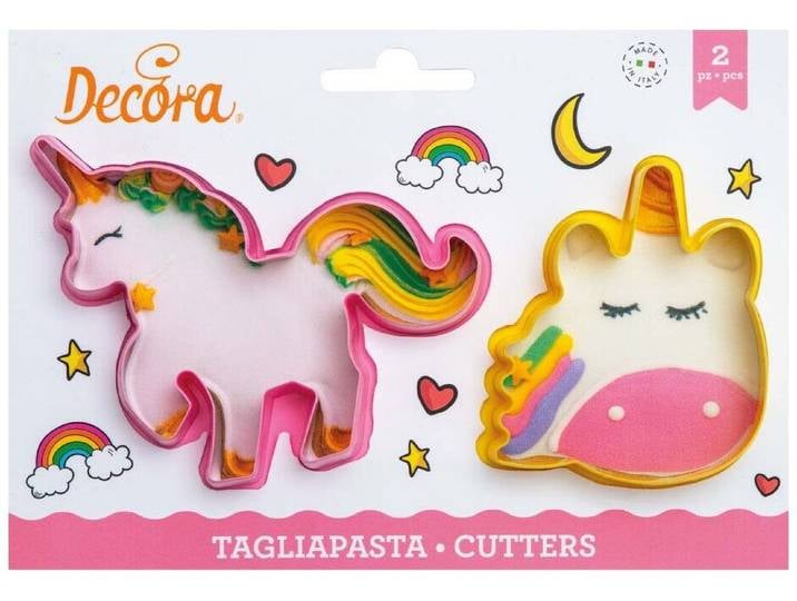 Decora Ausstecher Einhorn 2tlg