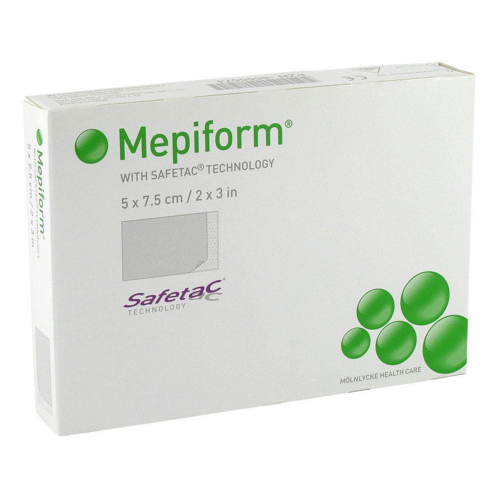 Mölnlycke Health Care GmbH Mepiform 5x7,5 cm Verband 08655574