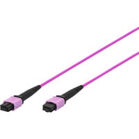 Glasfaser-Patchkabel, MPO Buchse, OM4, Methode A violett, 2 Meter