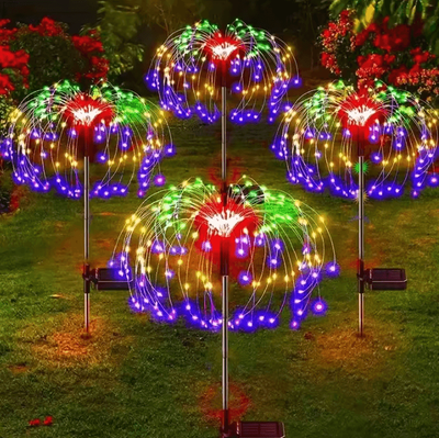 Inspire Curations Solar Firework Garden Lights Waterproof Solar Firework Lights For Outdoor Landscape, Lawn & Patio Decor 60led Colorful