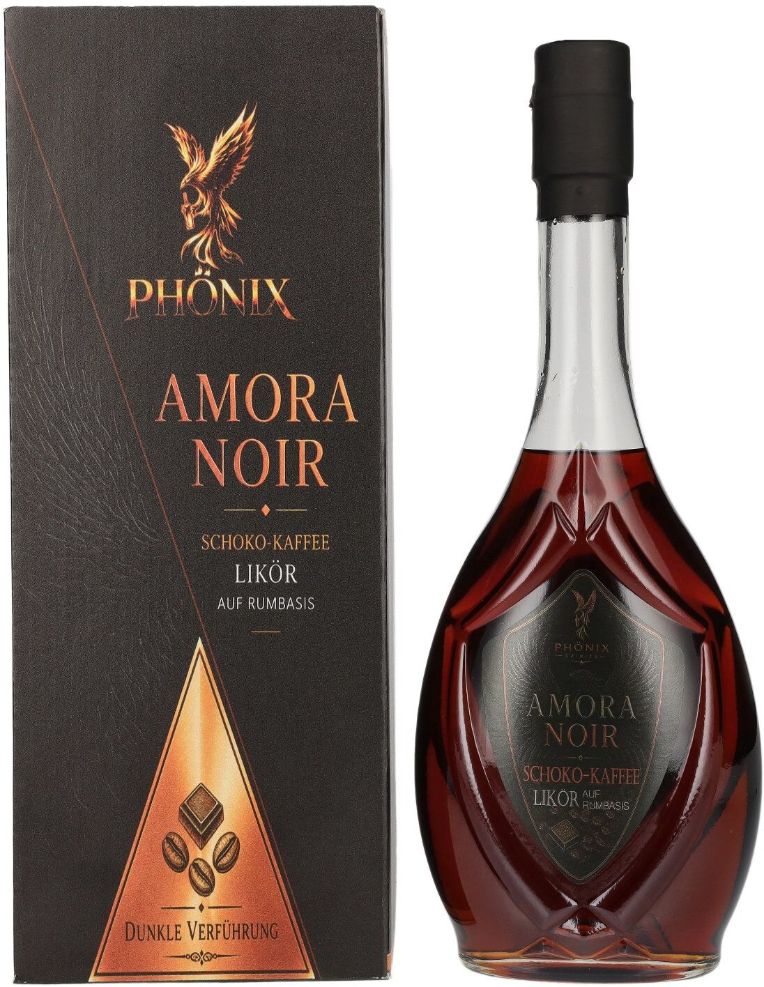 Phönix Amora Noir Schoko-Kaffee Likör auf Rumbasis 31% Vol. 0,5l