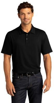 Port Authority K682 City Stretch Polo Shirt in Black size 3XL   Polyester/Spandex Blend