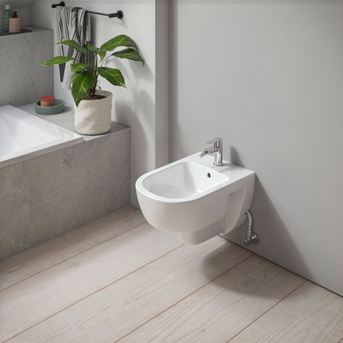 Duravit D-Code Wand Bidet 2723150000 Weiß Hochglanz, 370x540 mm, Wandhängende Montage