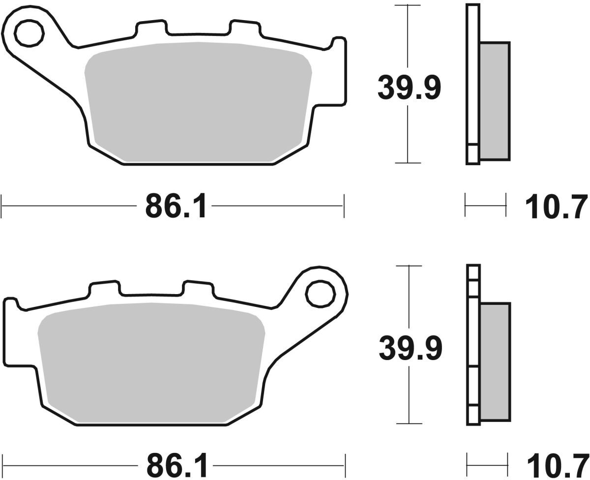 Bremsbelag BREMBO 07029