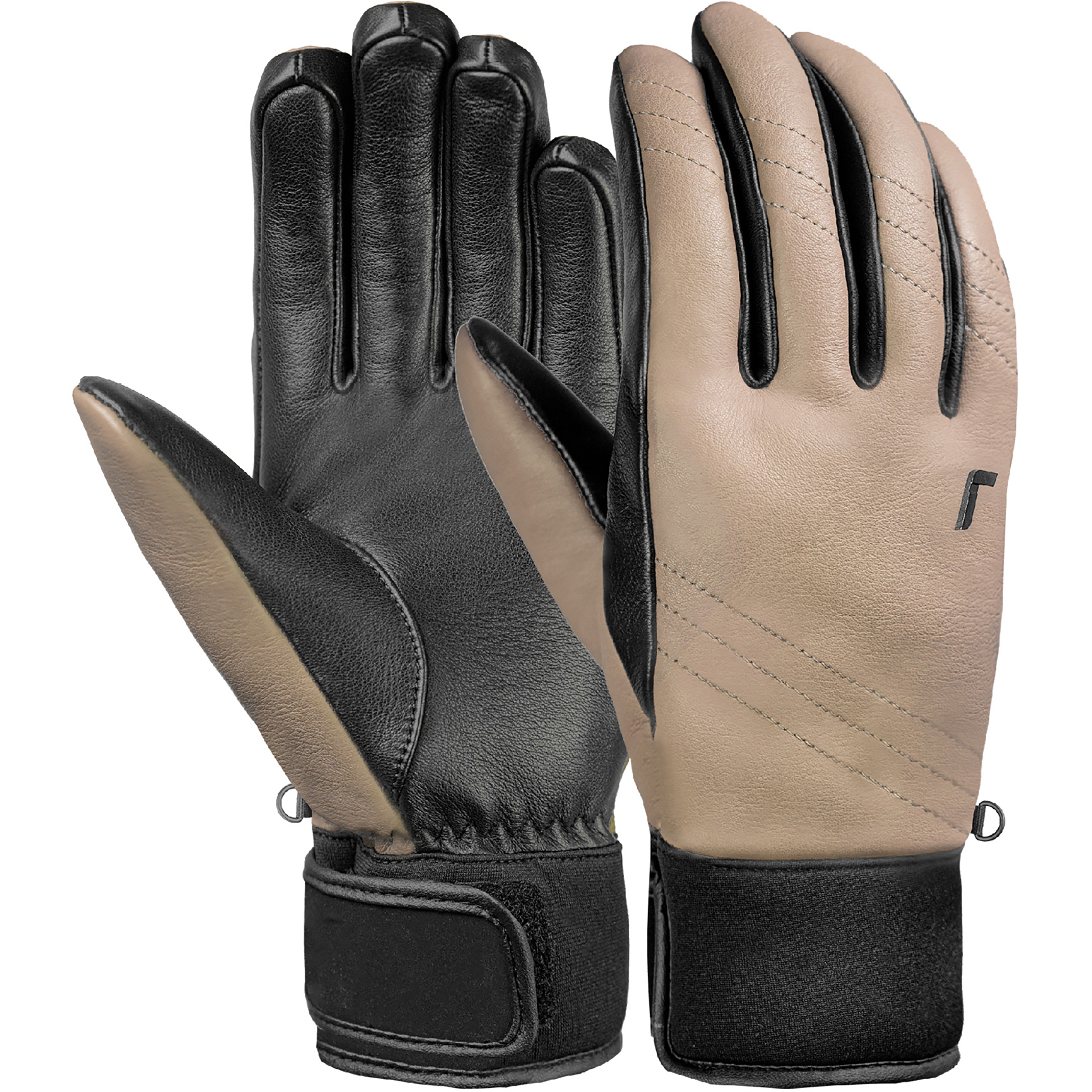 Reusch Jodie Damen Skihandschuhe beige Größe 7 Skifahren Winddicht Wasserabweisend