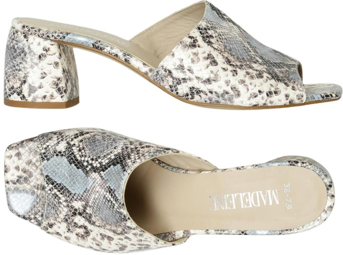Madeleine Damen Sandalen, Beige, Gr. EU 38, Leder - Second Hand