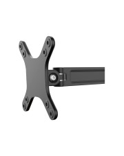 StarTech.com Monitorarm für Wandmontage Zwei Gelenke Für VESA Monitore / Flachbildfernseher bis zu 27" 15Kg Monitor Wandhalterung Verstellbarer Arm Befestigungsplatte Schrauben LCD-Display Aluminium Schwarz Bildschirmgröße: 33-68,6 cm 13"-27" möglich (ARMWALLDS)