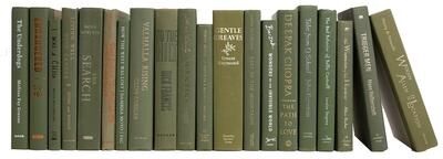 Booth & Williams Decorative Books - Fir - Green Books By The Foot