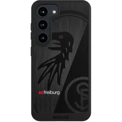 Nivocase Handyhülle für Samsung Galaxy S23 Hülle NIVOpure Case Schwarz Metallic Look Offizielles (Samsung Galaxy S23), Smartphone Hülle, Schwarz