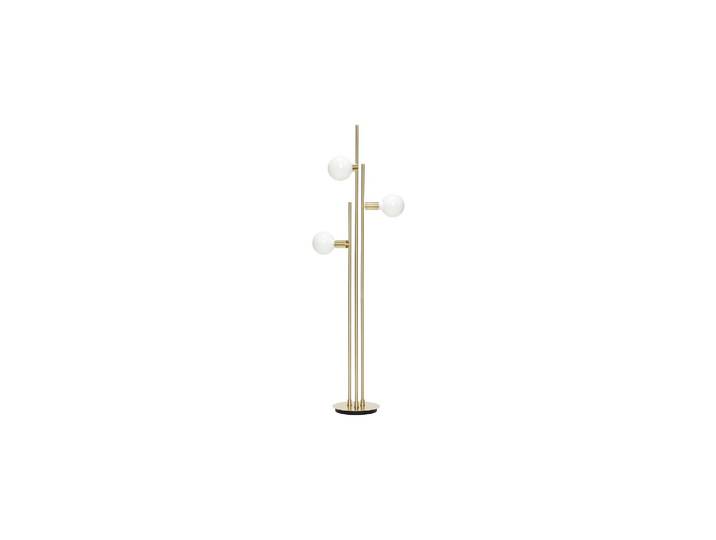 Lampadaire en métal or, E27, 3 ampoules, droit - Hübsch, Balance