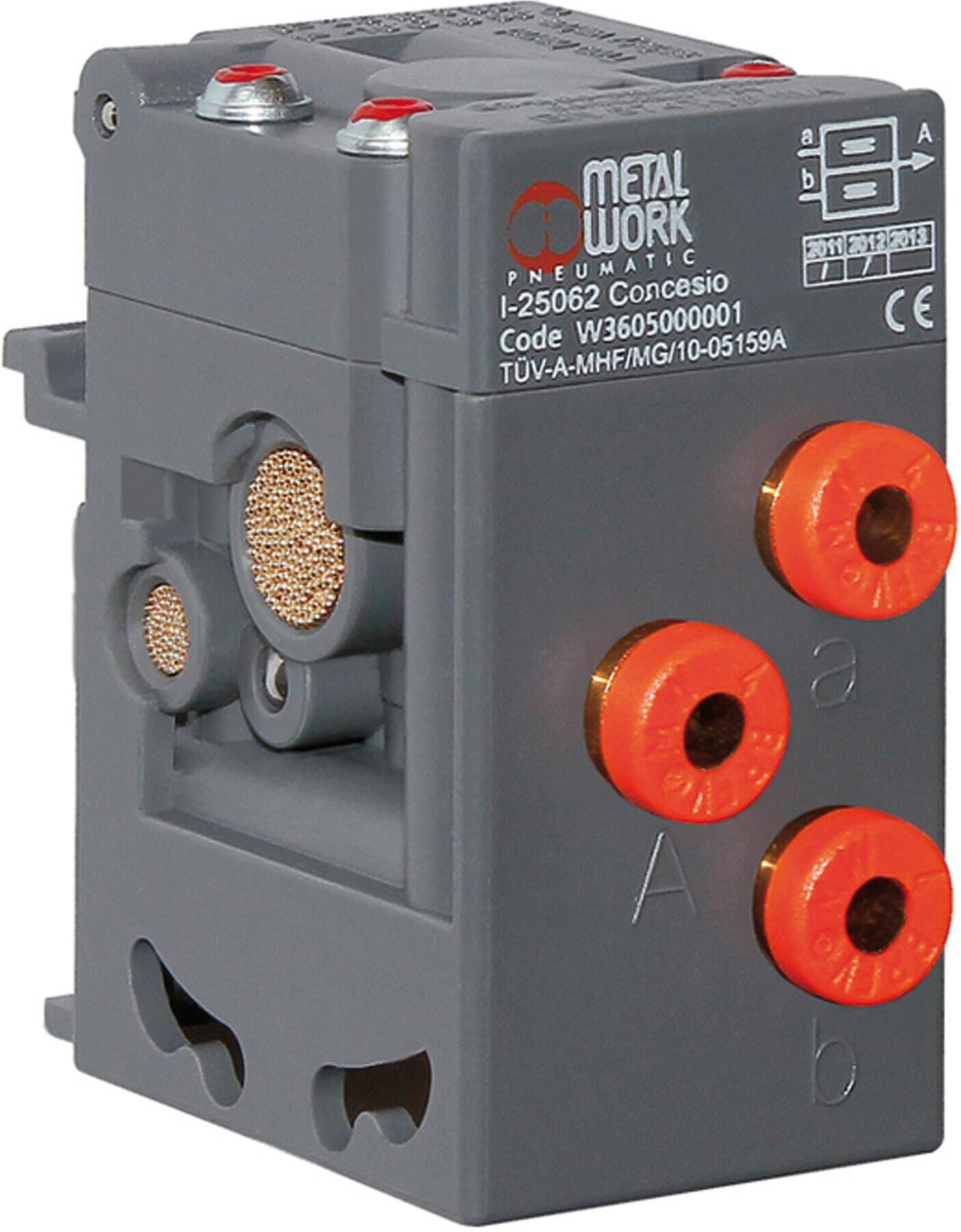 Riegler Zweihand Sicherheitsventil, ohne Konsole, Anschluss Schlauch 4 mm (SV-85)