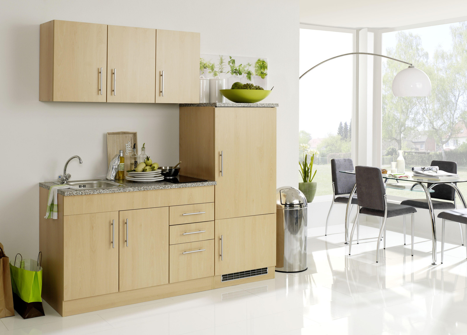 Held Möbel Complete Keuken Toronto, Beukenlook, Breedte: 180 cm