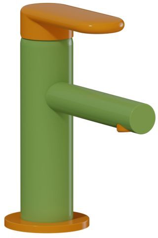 VitrA Sento Kids Einhebel-Waschtischmischer A4266646 grün und gelb, ohne Ablaufgarnitur