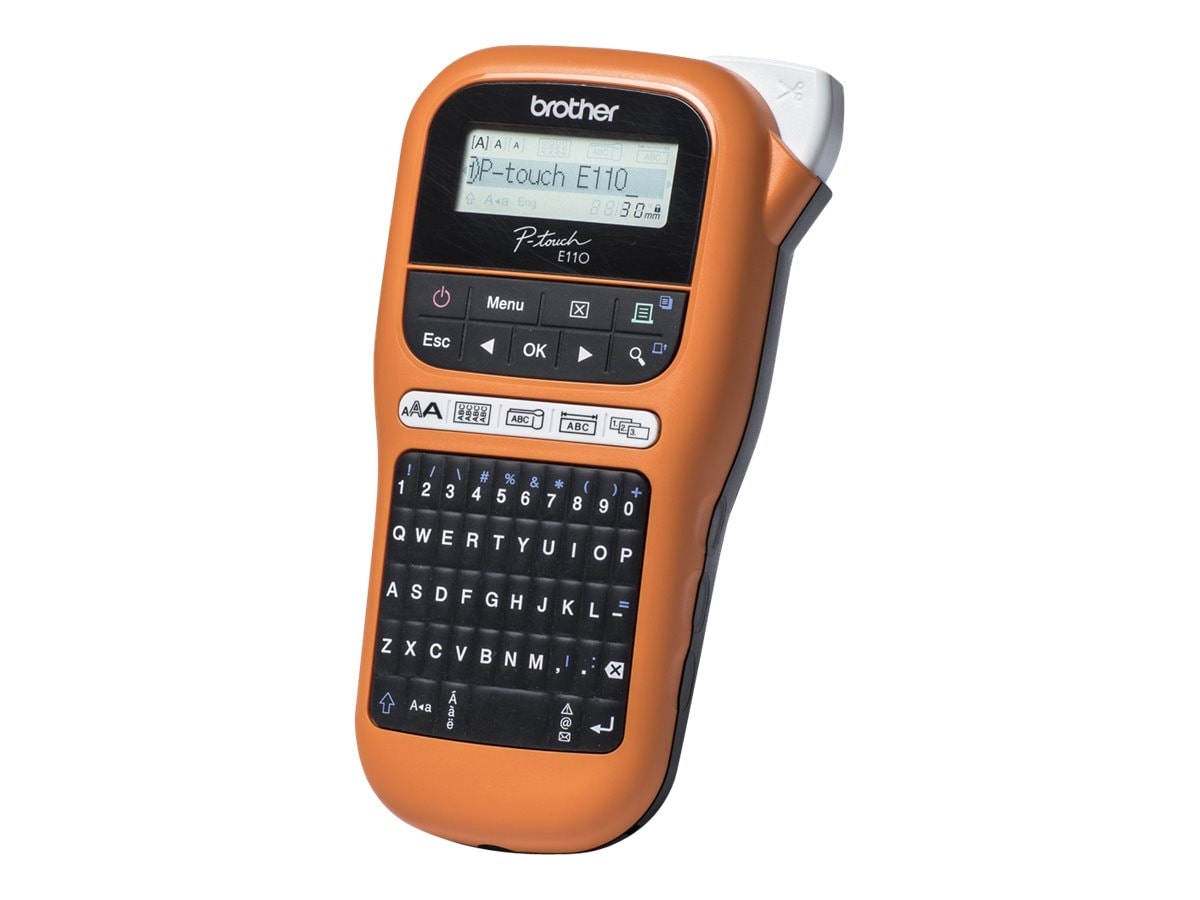 Brother P-touch PT-E110VP Beschriftungsgerät mit Netzteil und Koffer