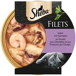 Sheba Filets mit Huhn & Garnelen 16x60 g