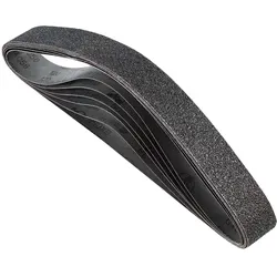 VEVOR Schleifbänder, 50x1066mm, 6 Stk. (36/40/60/80/100/120 Körnungen), aus Siliziumkarbid, Bandschleifpapier Bandschleifer, für Metallbearbeitung, Verbundwerkstoffe & Kunststoffveredelung