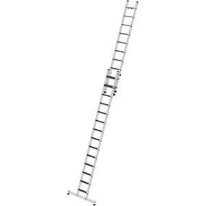 MUNK Schiebeleiter 40679, 14 + 10 Stufen + clip-step R13, 2-teilig, Arbeitshöhe: 7 m