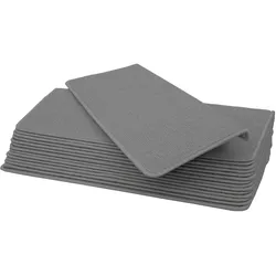 15er-Set Stufenmatte MCW-G49, Treppenteppich Treppenschutz Treppenmattenset, 65x25cm ~ rechteckig, grau
