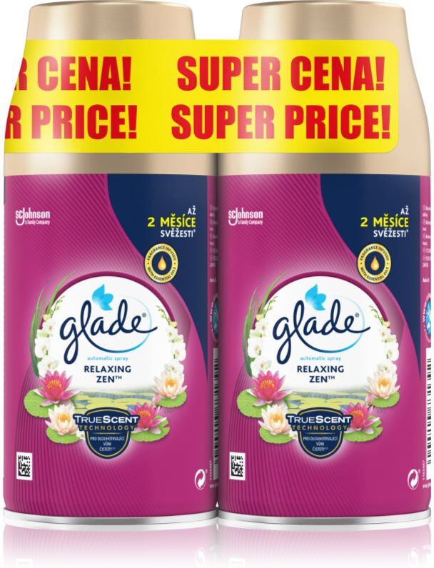 GLADE Relaxing Zen désodorisant automatique recharge 2x269 ml