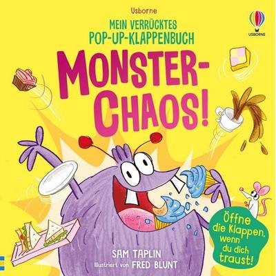 Mein verrücktes Pop-up-Klappenbuch: Monster-Chaos!, Gebundene Ausgabe von Sam Taplin, Usborne, 978-1-03-570445-3