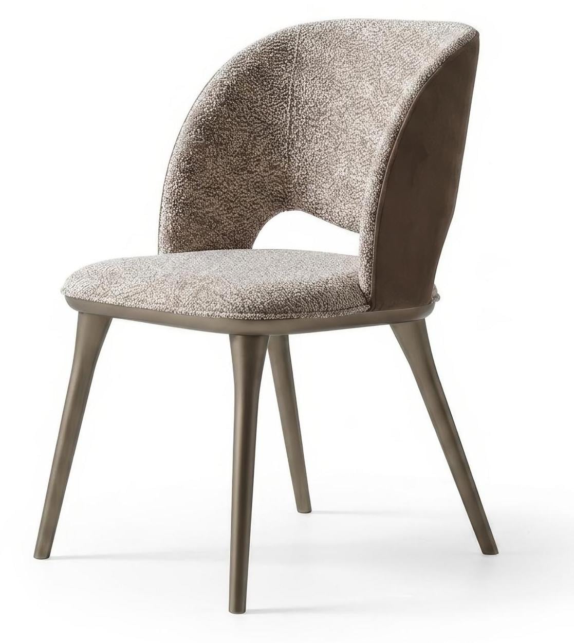 JVmoebel Moderne fauteuil beige design eetkamerstoel en keukenstoel