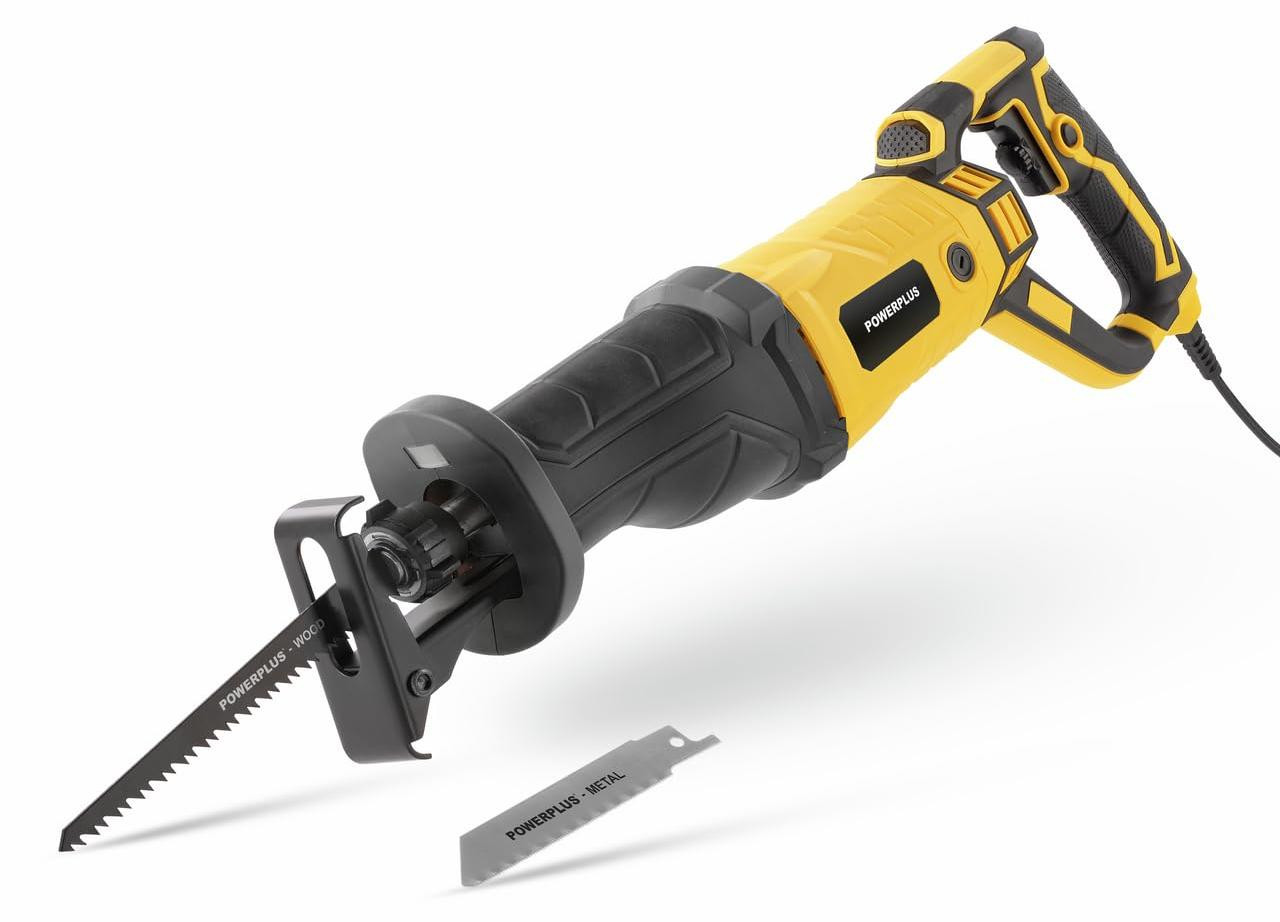 Powerplus reciprozaag POWX03971 - 920W - inclusief 2 accu's