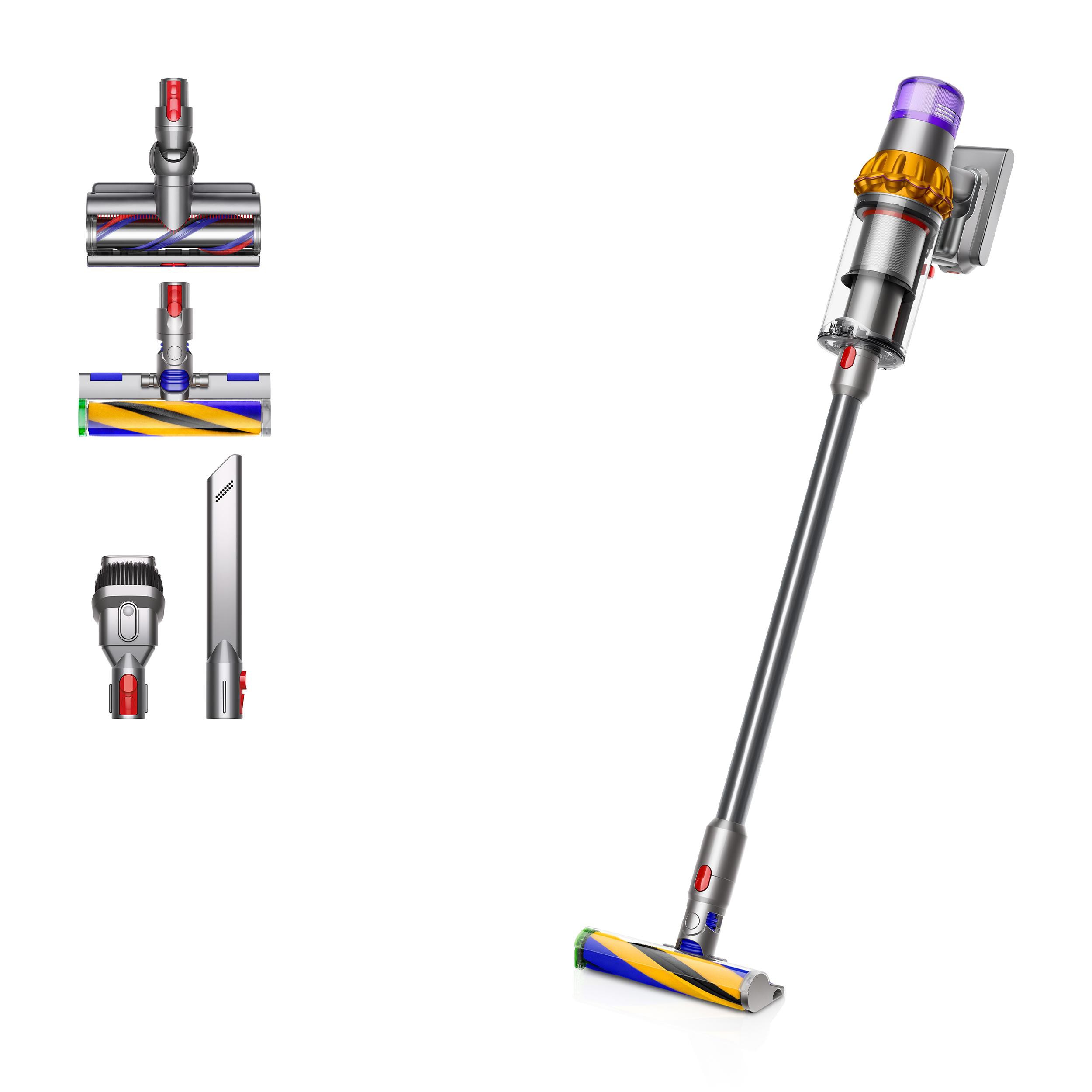 Dyson V15 Detect Absolute Nickel Satin Gelb/ Glanz Nickel 446986-01