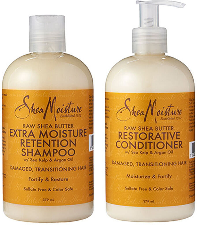 Shea Moisture Shea Butter Moisture Shampoo 379ml and Restorative Condi
