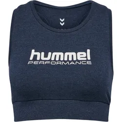 HUMMEL hmlPULSE LOGO LIGHT SUPPORT BRA dress blue melange L