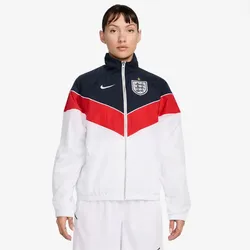 NIKE England Sportswear UV-Repel Woven Windrunner Trainingsjacke Damen 100 - white/obsidian/speed red/white XL