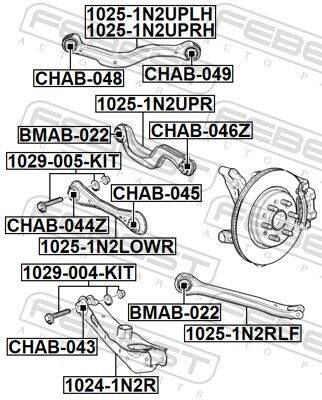 Febest Sturzkorrekturschraubensatz 1029-005-Kit Für Gm