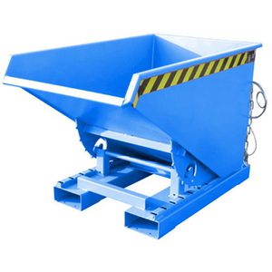 BAUER Kippbehälter EXPO 300, für Stapler, 0,3 m³, blau, 750 kg