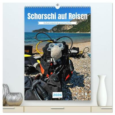 Schorschi auf Reisen (hochwertiger Premium Wandkalender 2026 DIN A2 hoch), Kunstdruck in Hochglanz
