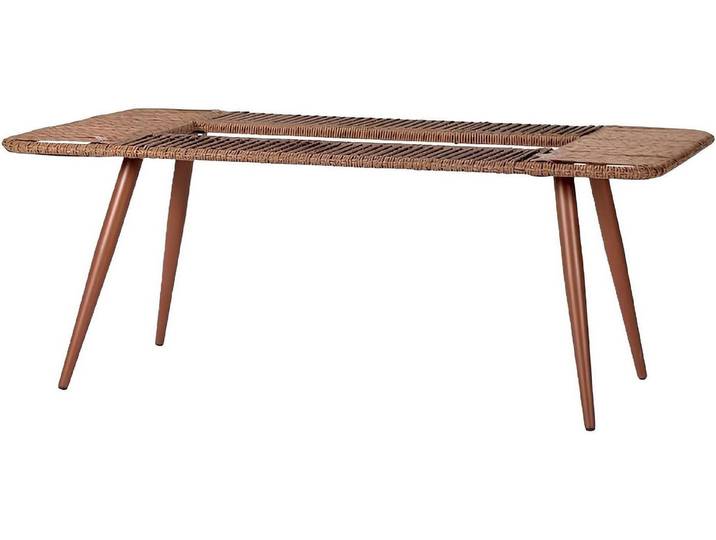 Xlmoebel Couchtisch Brauner Rattan-Couchtisch mit modernem Design (Couchtisch), Hergestellt in Europa