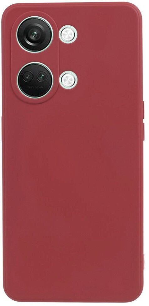 INCOVER OnePlus Nord 3 5G Fleksibelt Plastik Bagside Cover - Rust Rød