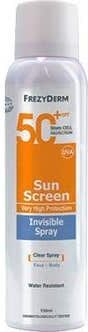 FREZYDERM Sun Screen Spray Invisible SPF50+ 150 ml