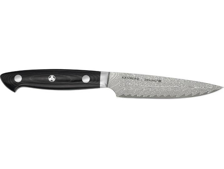 Universalküchenmesser ZWILLING Kramer Euro Stainless 13 cm , schwarz, Klingenlänge 13cm, Edelstahl, Kochmesser, Universalküchenmesser, Hochwertiges Allzweckmesser aus 100-lagigem Damaststahl