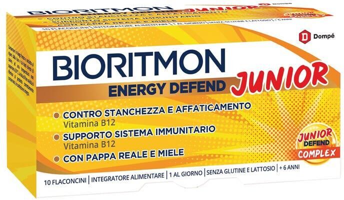 Bioritmon Energy Defend Junior Integratore Difese Immunitario 10 Flaconcini