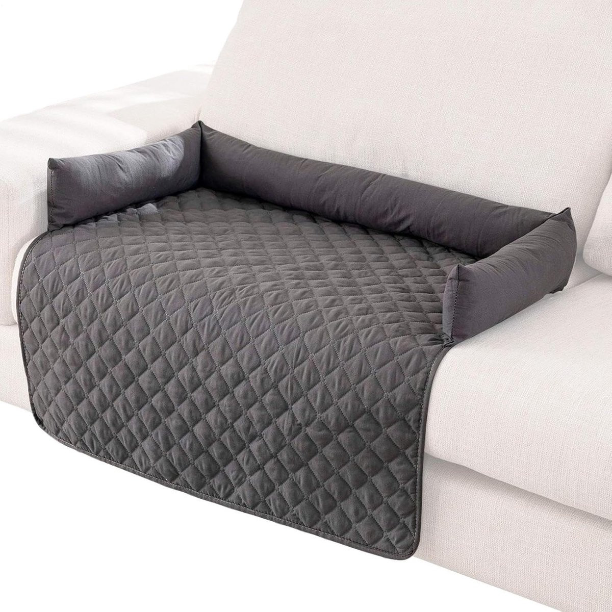 Grijs Bankbeschermer voor Huisdieren - Waterdichte en Ademende Hondenmat voor Meubels - 90 x 90 cm