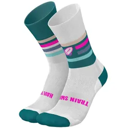Incylence, Unisex, Sportsocken, Kickass Socks V3 (43 - 46), Weiss, Pink, Grau