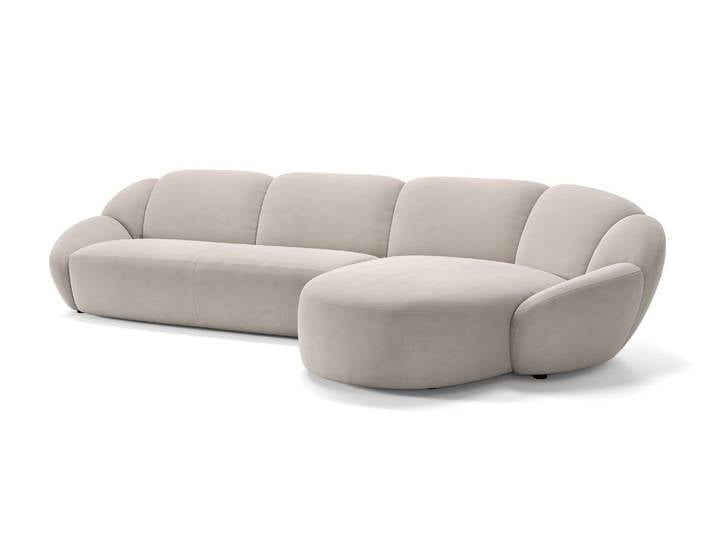 Stoff Ecksofa CAPRI L-Form Designgarnitur Eckcouch Polsterecke Designer Couch