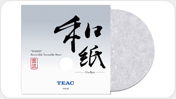 TEAC TA-TS30UN-BW Washi Papier Plattentellermatte *hellgrau* TE22079