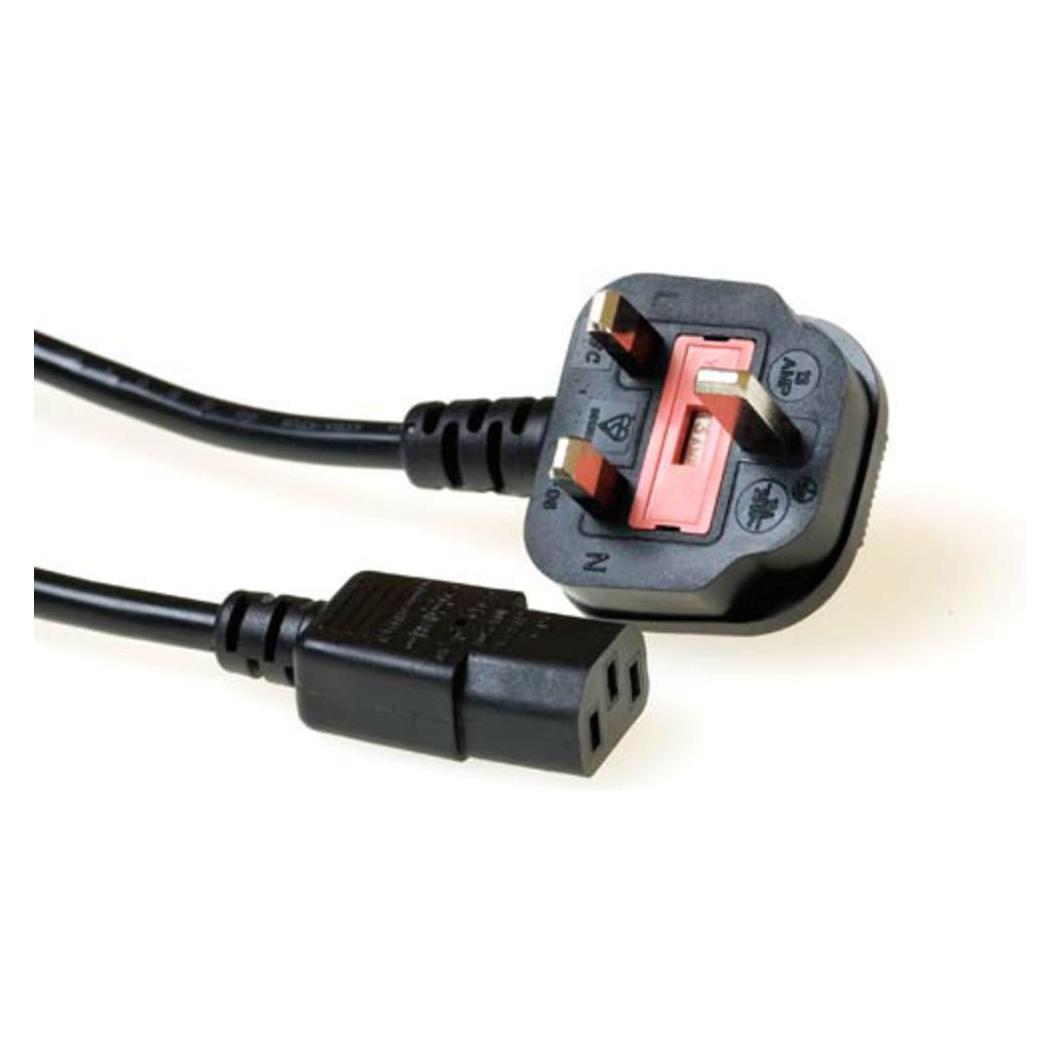 ACT Powercord UK plug - C13 black 1 m (1 m) (AK5441)