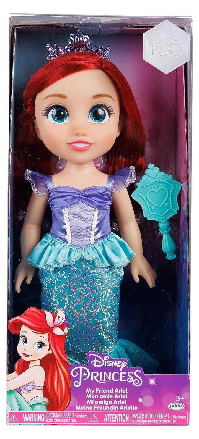 Jakks Pacific Disney Prinses Mijn Vriendin Ariel Grote Pop voor Meisjes en Jongens, Meerdere Kleuren, Hoogte: 38,1 cm
