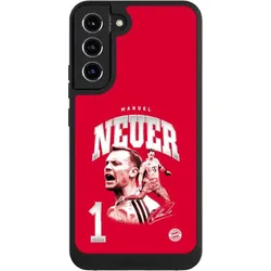 Nivocase Handyhülle für Samsung Galaxy S22+ Hülle NIVOpure Case Schwarz FC Bayern München FCB Manuel Neuer (Samsung Galaxy S22+), Smartphone Hülle, Schwarz