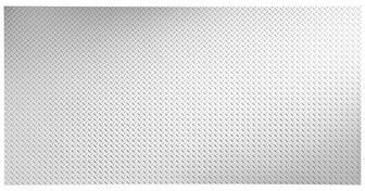 Fasade FASÄDE Diamond Plate 4-foot x 8-foot PVC Wall Panel in Gloss White