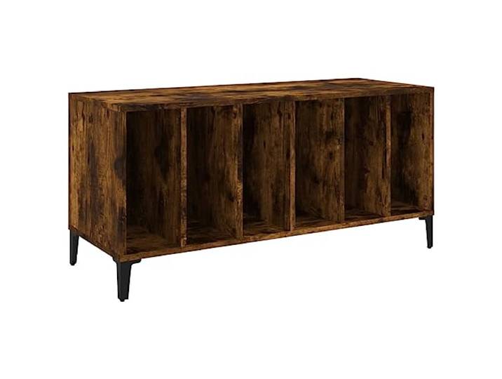 Makastle Plattenschrank Braun 100x38x48 cm 25 kg im Industriestil, Zusammenbau erforderlich