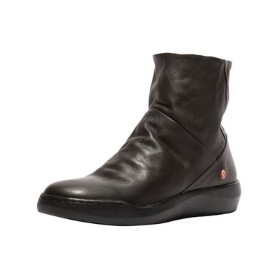 Stiefelette SOFTINOS "softinos Stiefelette Leder", Damen, Gr. 40, schwarz, Leder, Schuhe Stiefelette