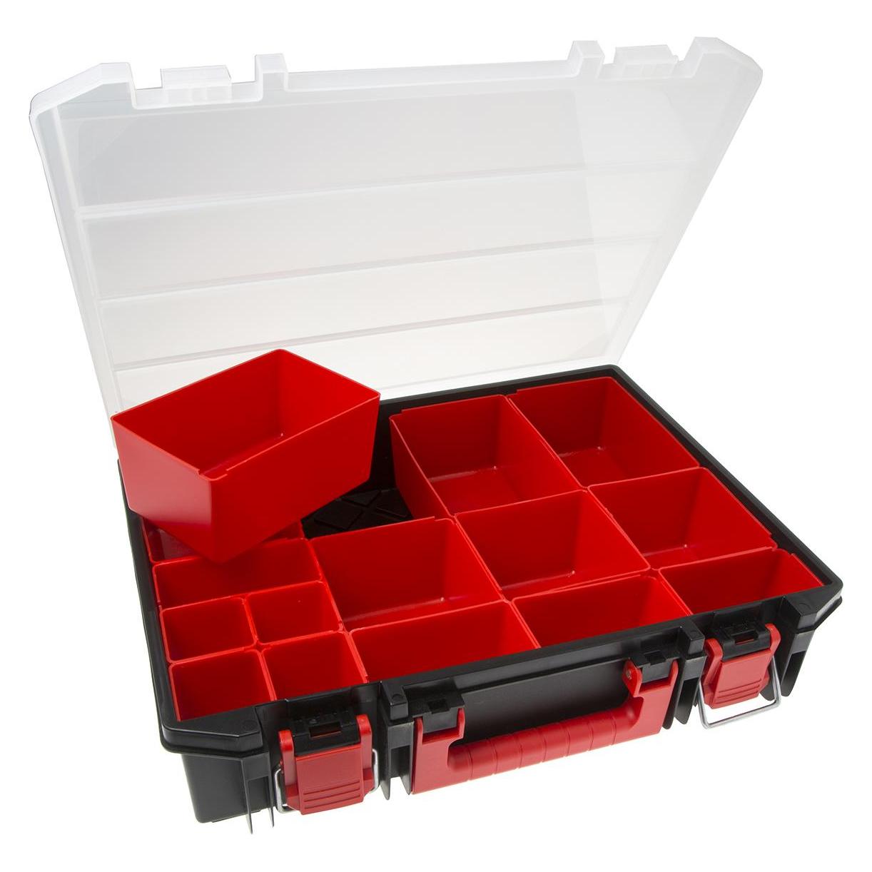 RS PRO Rack case w/ 4 sizes of pick boxes x 15 (1368908)
