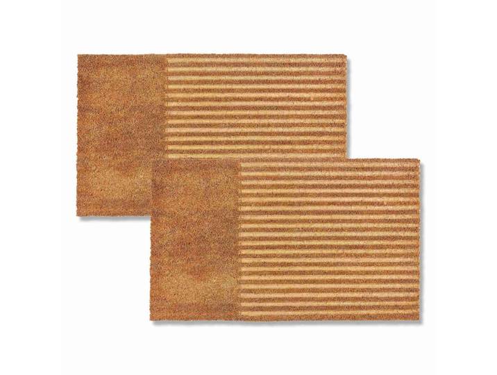 Astra Fussmatte FÜR Innen UND AUßEN Coco Shape 2ER Set, Beige, 45x75 cm, Teppiche und Böden, Schmutzfangmatten, Fußmatten